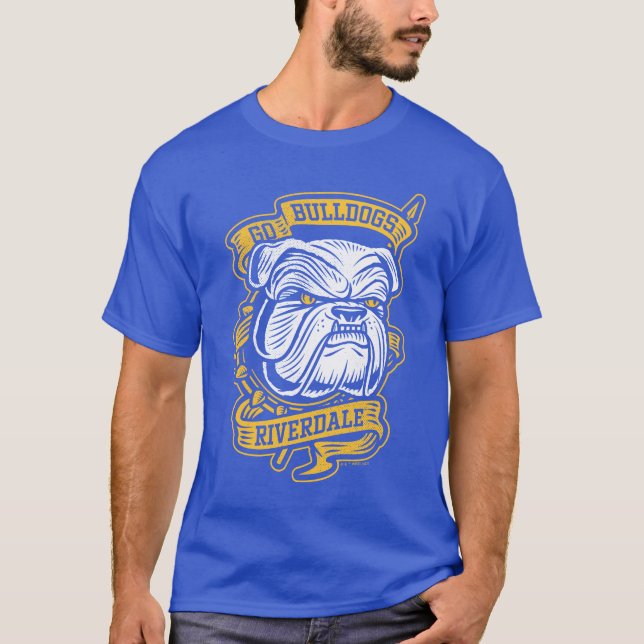 Go Bulldog - Riverdale Mascot Banner T Shirt (Framsida)