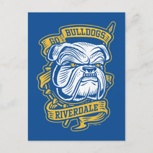 Go Bulldog - Riverdale Mascot Banner Vykort