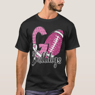 Go Bulldog School Sportfantast Spirit Breast Cance T Shirt