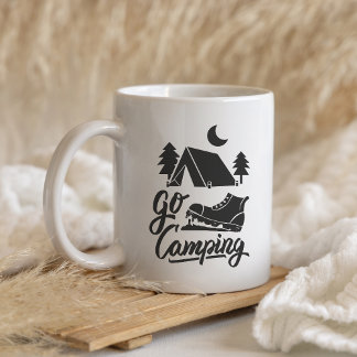 Go Camping Mug – Adventure Awaits Outdoors Kaffemugg