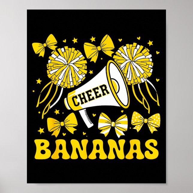 Go Cheer Bananas School Srts Fan Team Srit Name  Poster (Framsidan)