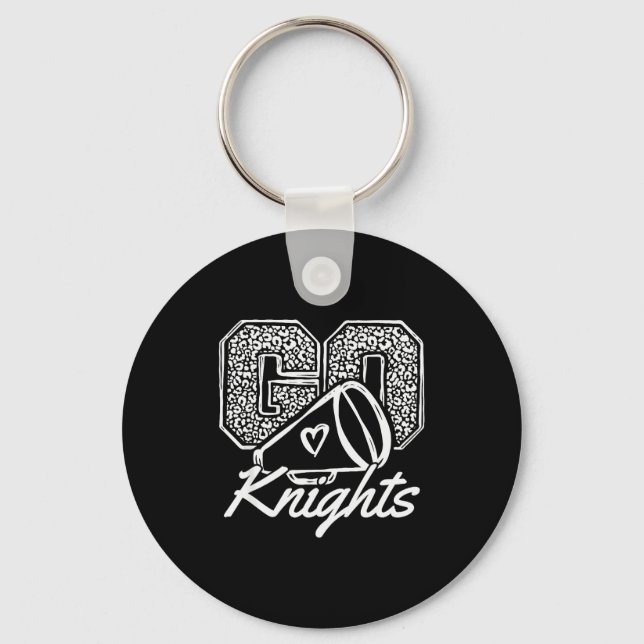 Go Cheer Knights Srts Name Men Women Boy Girl  Nyckelring (Framsida)