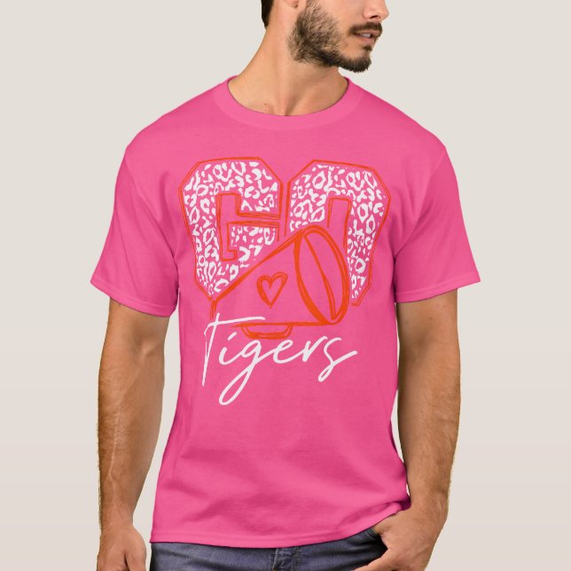Go Cheer Tigers Football T Shirt (Framsida)