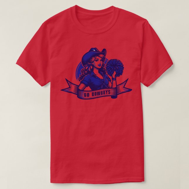 Go Cowboys T Shirt (Design framsida)