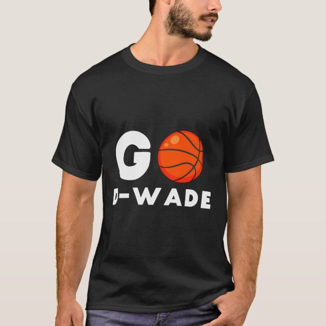 Go D-Wade T-Shirt Dwyane Tee Shirt Flash Miami Jer (Framsida)