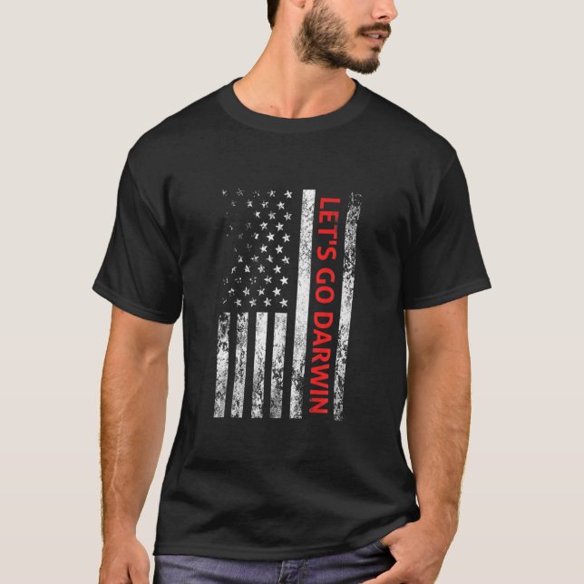 Go Darwin Tee Trendig Sarcastic Låt oss Go (Framsida)