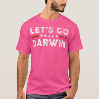 Go Darwin US Flagga Vintage T Shirt