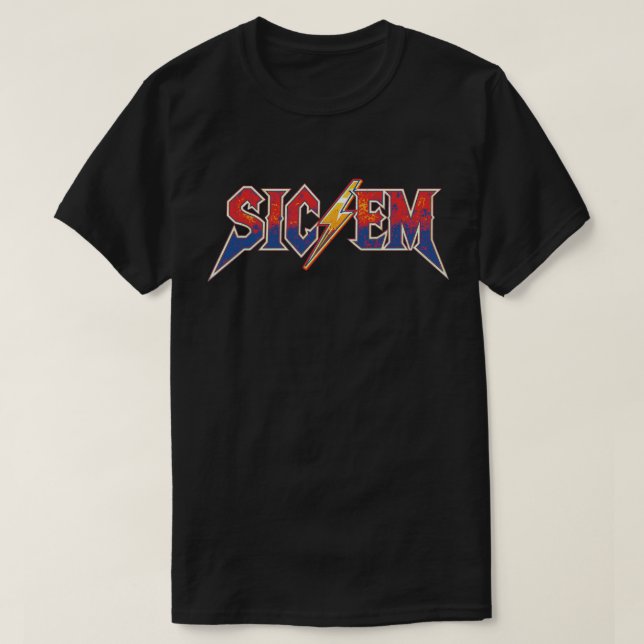 Go Dawgs Highschool Football Spirit Sic'Em Game T Shirt (Design framsida)