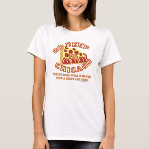 Go Deep Chicago Stil Pizza Tröja