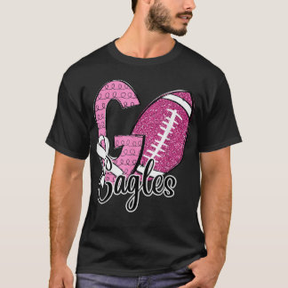 Go Eagles School Sportfantast Spirit Breast Cancer T Shirt
