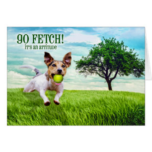 Go Fetch Jack Russel Terrier Blank Tillfällen OBS Kort
