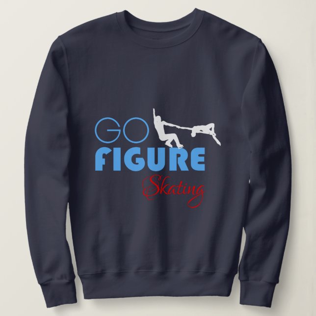 Go Figur Skating lustig elegant Tröja (Design framsida)