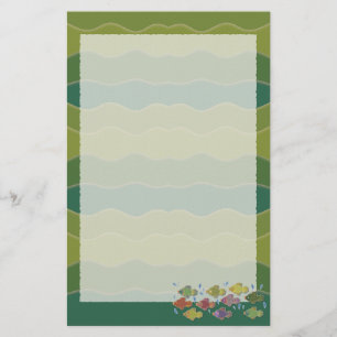 Go Fish Grönt Stationery Brevpapper
