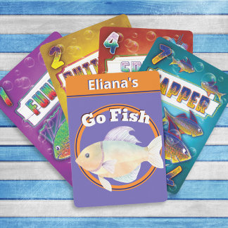 Go Fish Roligt Bright Kids Children's Card Game Casinokort