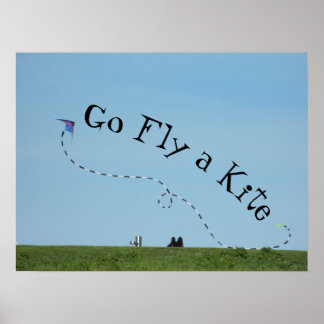 Go Fly a Kite = Idiom betyder Go away -tidigt 1900 Poster