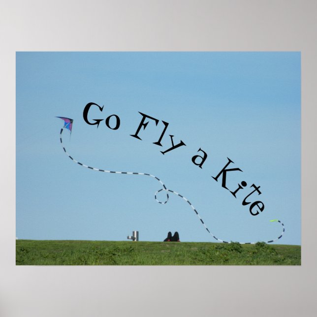 Go Fly a Kite = Idiom betyder Go away -tidigt 1900 Poster (Framsidan)