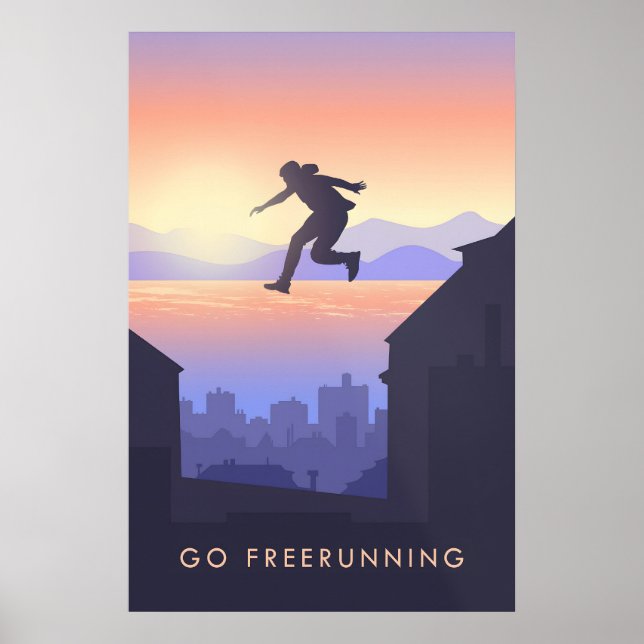 Go Freerunning Travel Poster (Framsidan)