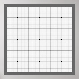 Go Game Board (19x19) (Vers 1) Poster