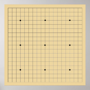 Go Game Board (19x19) (Vers 2) Poster