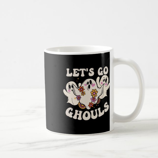 Go Ghouls Costume Halloween Pumpkin Ghost Kaffemugg (Höger)