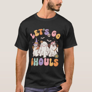 Go Ghouls Halloween Ghost Outfit Costume Retro Gro T Shirt