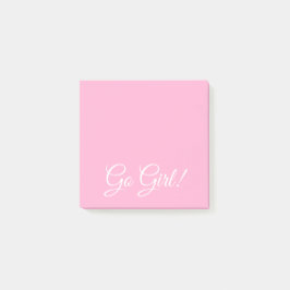 Go Girl Söt Rosa Post-it Block