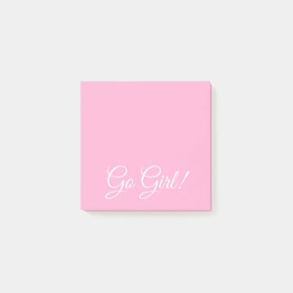 Go Girl Söt Rosa Post-it Block