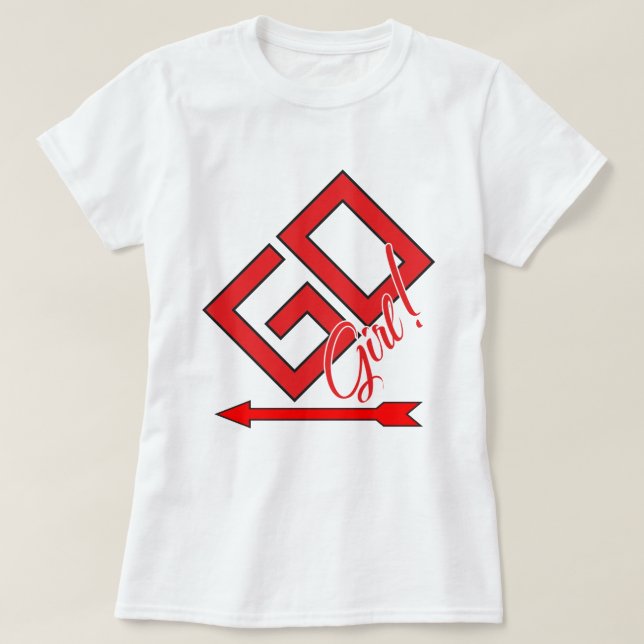 GO Girl! T Shirt (Design framsida)