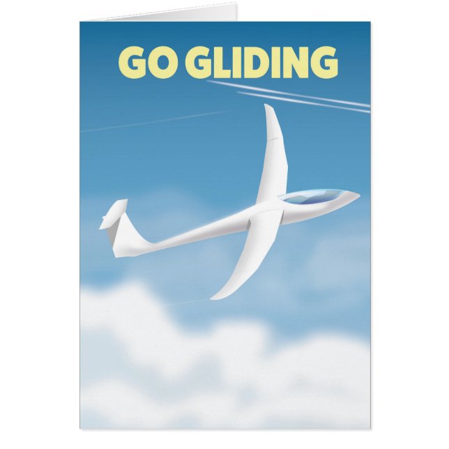 Go Gliding Hälsningskort (Framsidan)