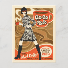 Go Go Mojo Coffee Vykort