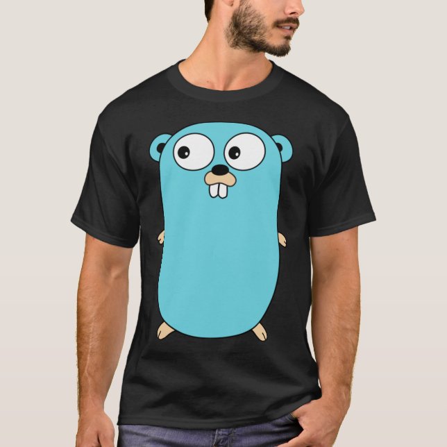 Go Golang Gopher   T Shirt (Framsida)