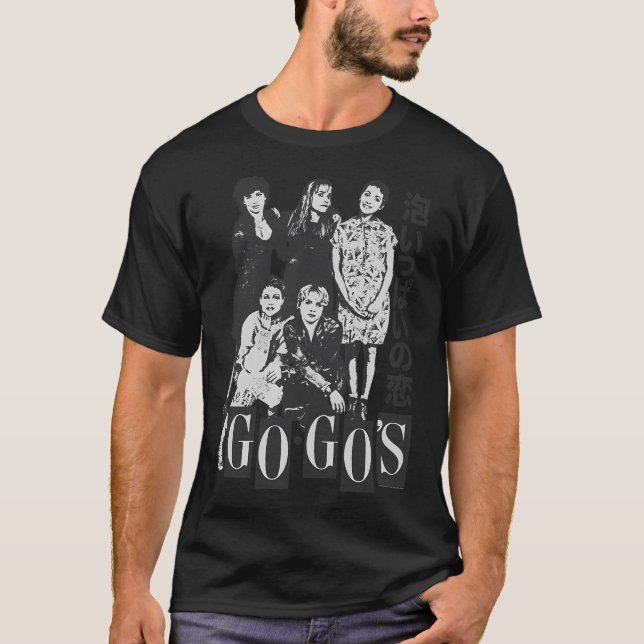 Go-Go's - Japanska Porträtt T Shirt (Framsida)