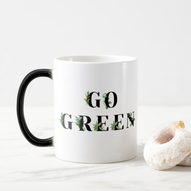 Go Green - Botaniskt Blommigt Mugg (Med munk)