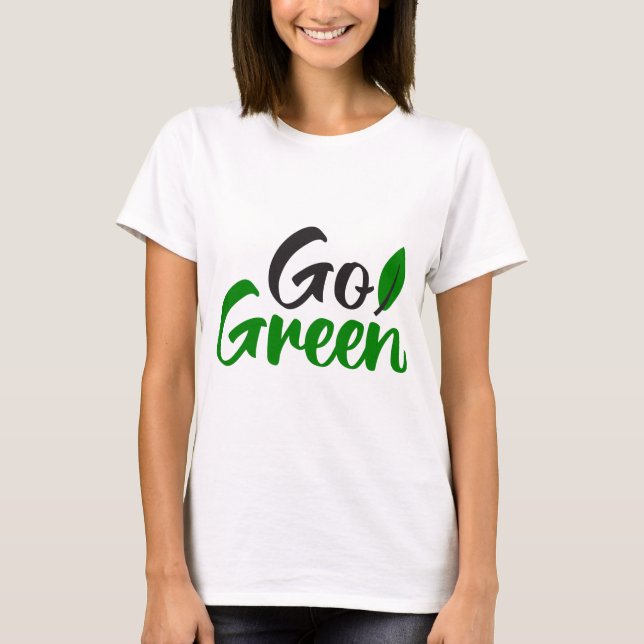 Go green t shirt (Framsida)