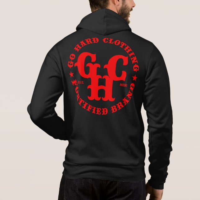 GO HARD CLOTHING ZIP T SHIRT (Baksida)