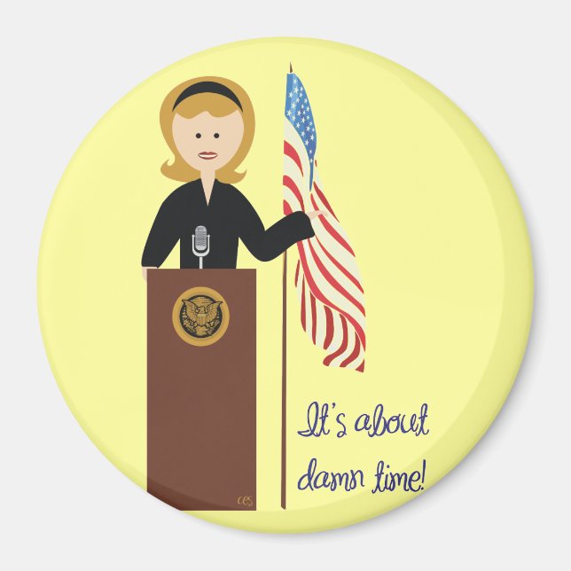 Go Hillary Magnet (Framsidan)