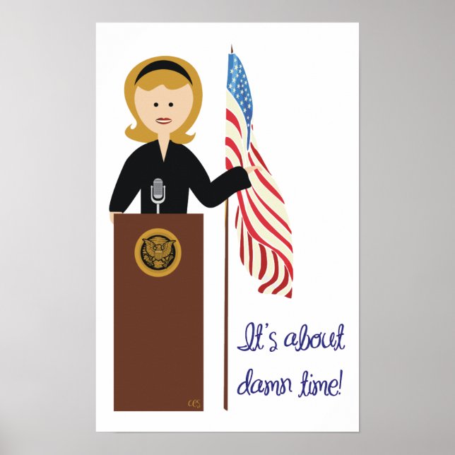 Go Hillary Poster (Framsidan)