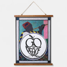 GO i PEACE Wall Topper Hanging Tapestry