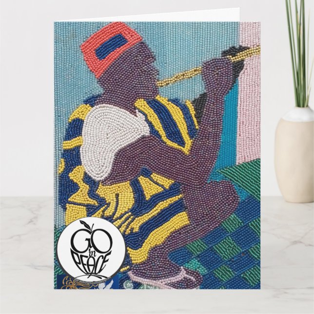 GO in PEACE FOLDED HÄLSNING + Fluits Card Kort (Framsida)