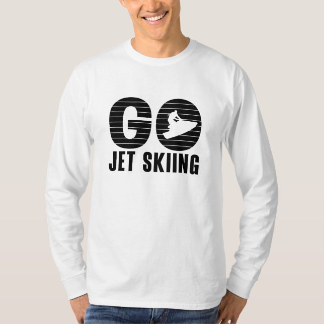 Go Jet Skiing Jet Ski Retro Jetski Jet Ski Rider T Shirt (Framsida)