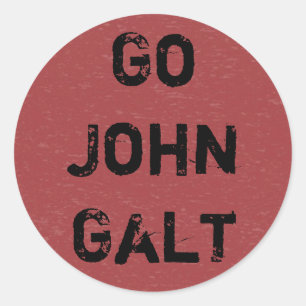 Go John Galt Runt Klistermärke