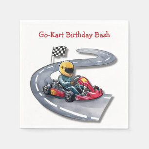 Go-Kart Birthday Bash Pappersservett