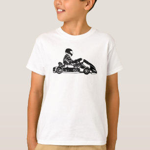 Go-kart Kart Tävla Driver Karting Retro Gift T Shirt