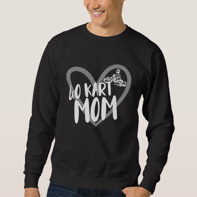 Go Kart Mamma 1 Lång Ärmad Tröja (Framsida)