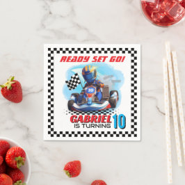Go Kart Racing Birthday - Racing cars Pappersservett