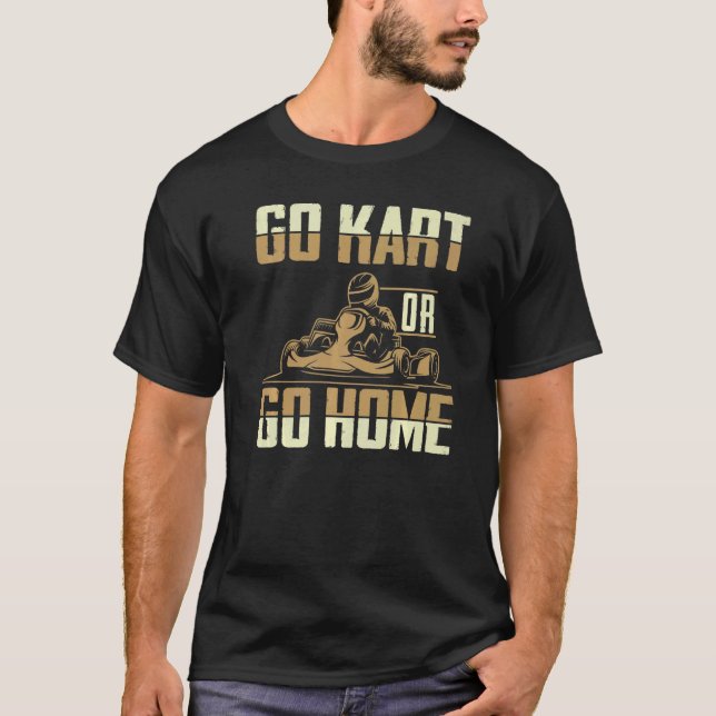 Go Kart Racing Men  Go Karts T Shirt (Framsida)