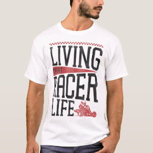 Go Kart som lever Vintagen Racer Life T Shirt