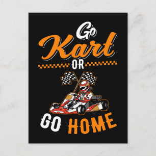 Go Kart Tävla Funny Go Karts Vykort