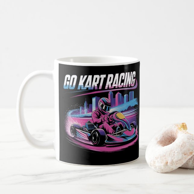 Go Kart Tävla Kaffemugg (Med munk)
