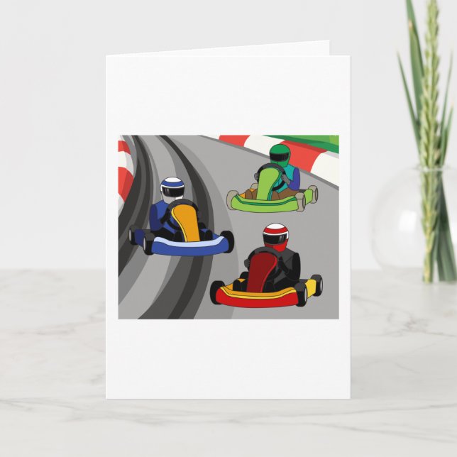 Go-Kart Tävla Kart Tävling Kartor Kort (Framsida)